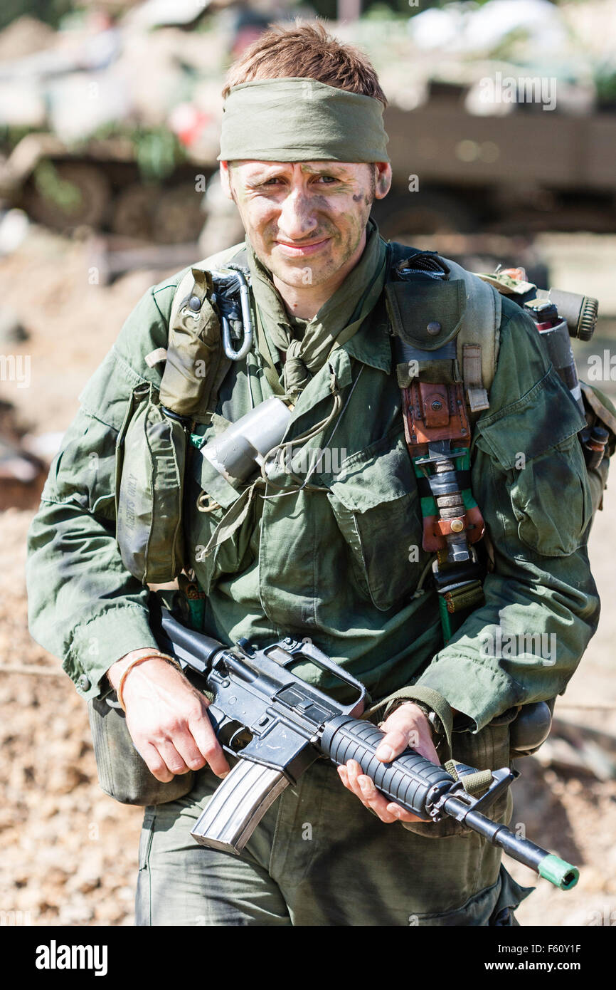 Vietnam War Re enactment MACV SOG Special Operations Soldier Wearing Vietnam War Re enactment MACV SOG Special Operations Soldier Wearing