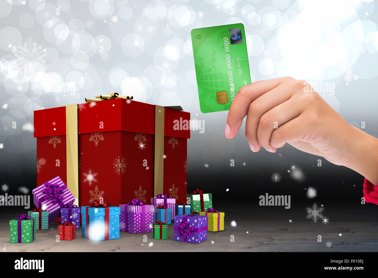 Composite image of world credit card Stock Photo
