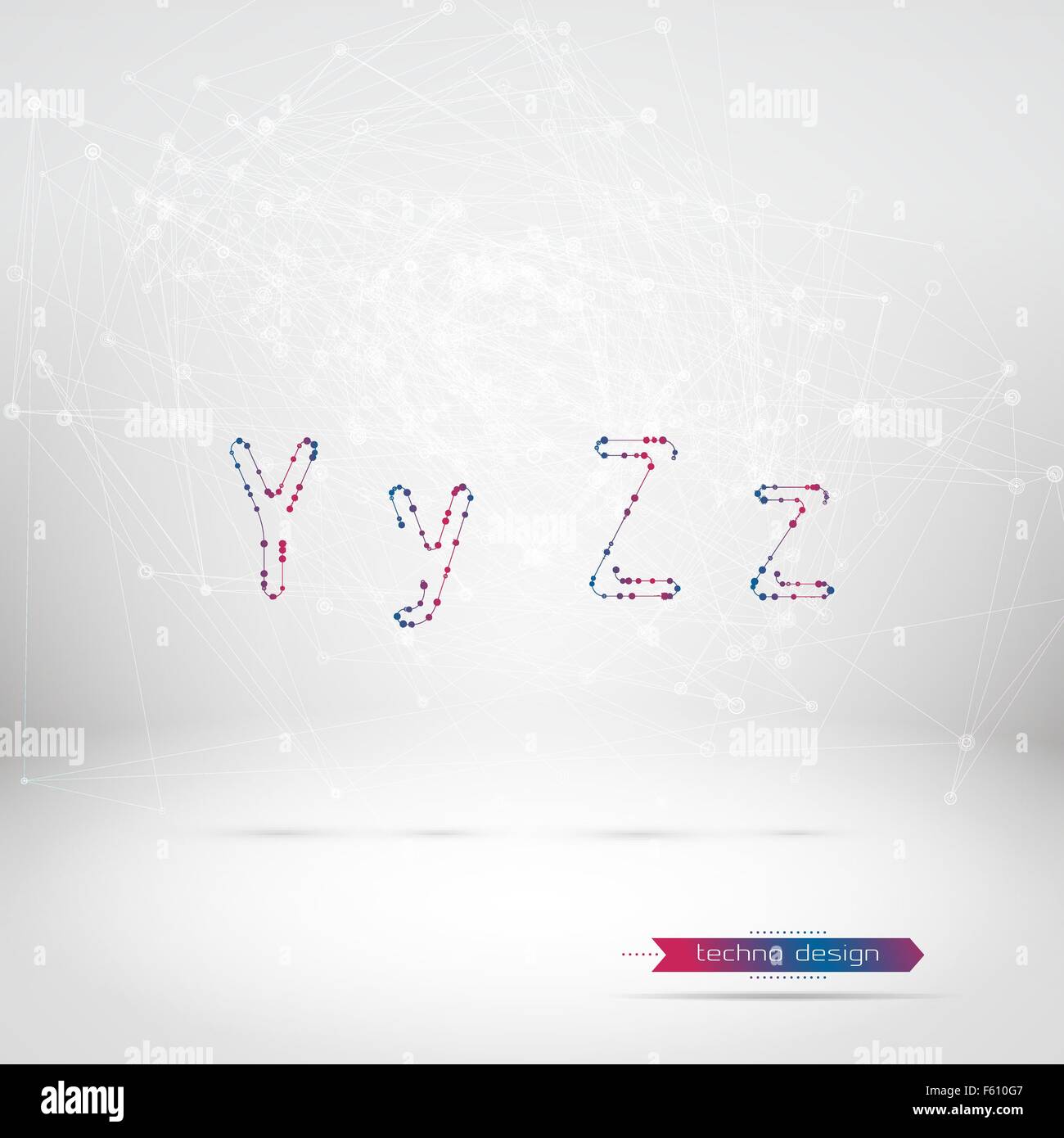 Futuristic Technology Alphabet Stock Vector Image & Art Alamy