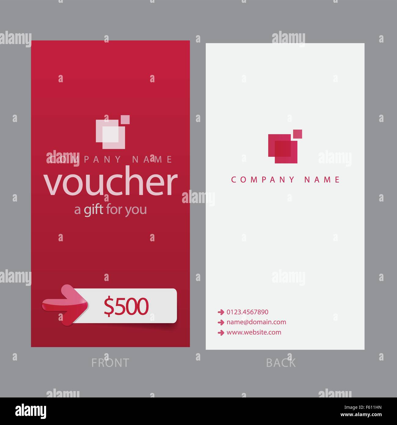 Modern Gift Voucher Template Stock Vector Image & Art Alamy