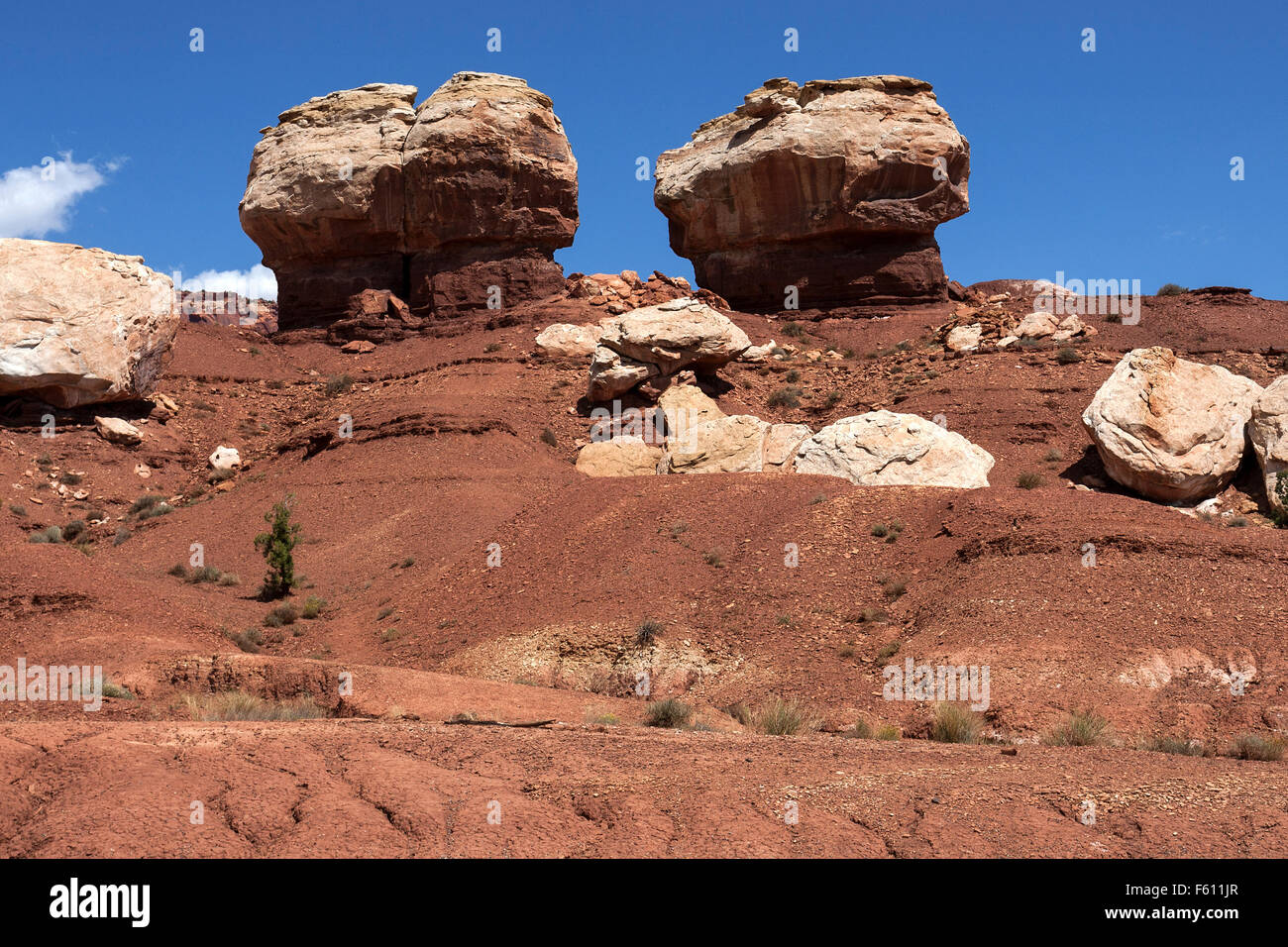 Rock formations in Capitol Reef National Park, Utah, USA Stock Photo