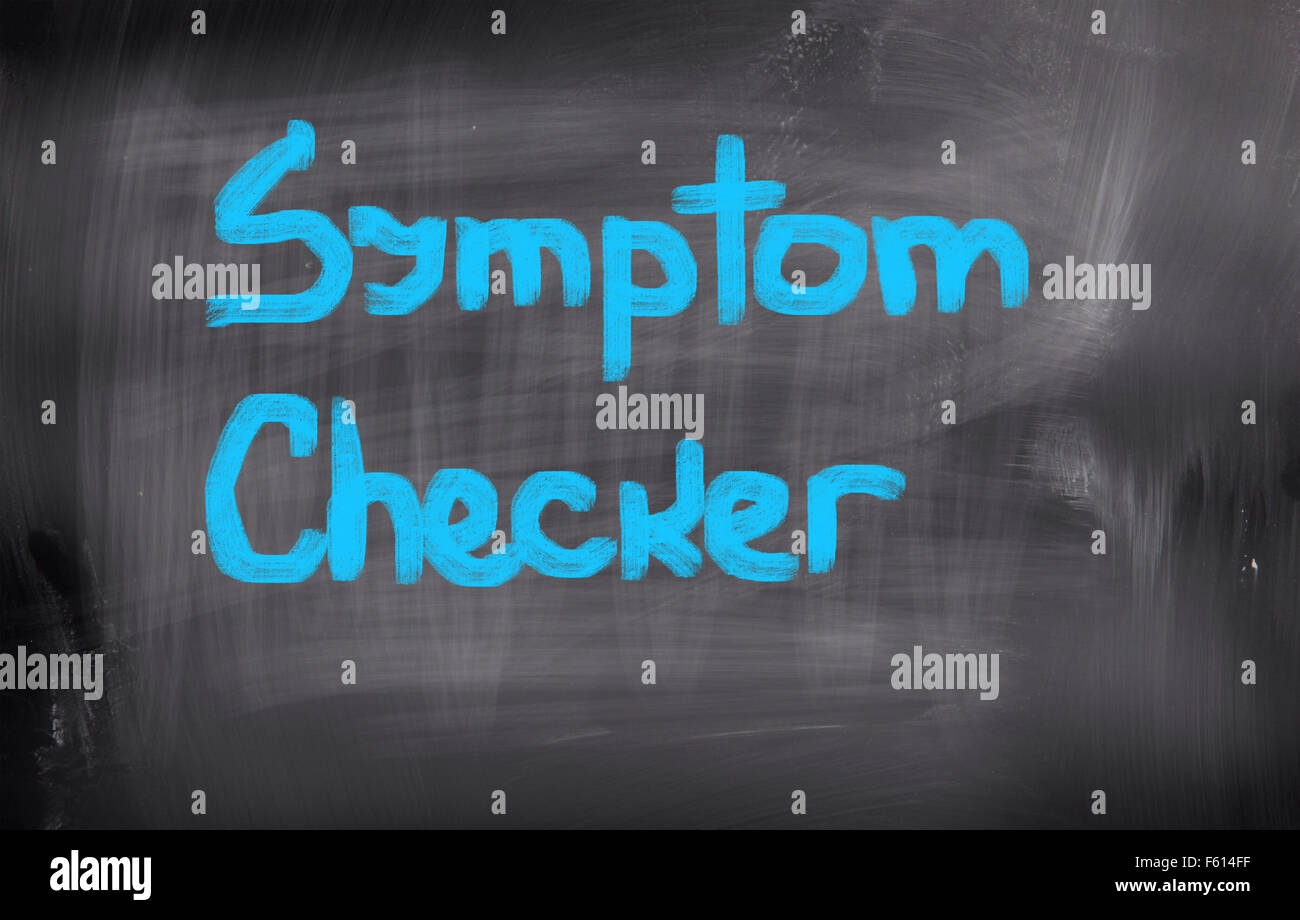 Symptom Checker Concept Stock Photo - Alamy