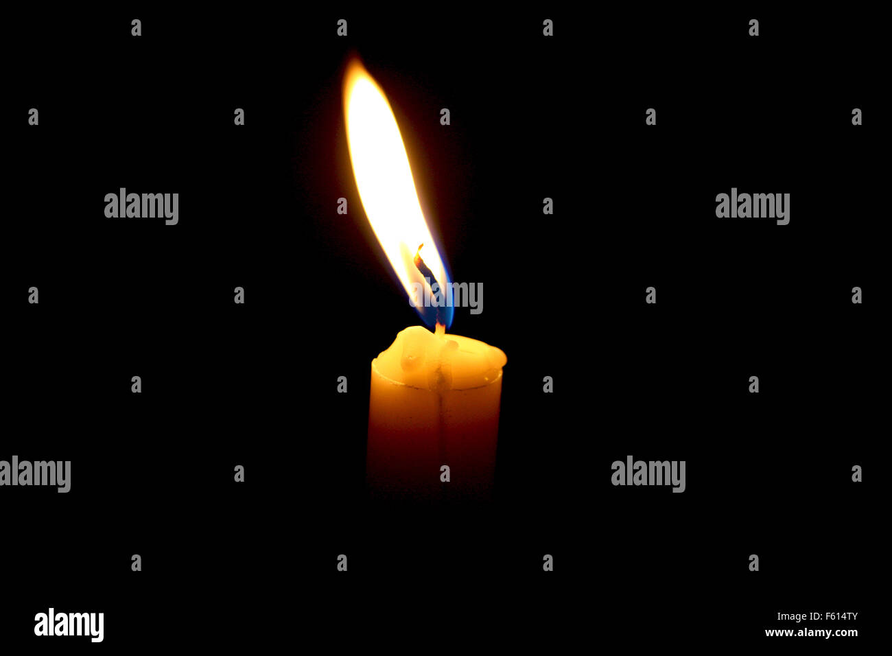 Candle light in the dark Stock Photo Alamy