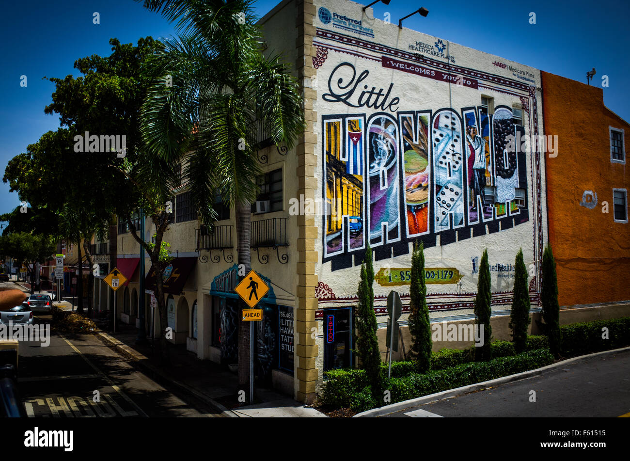 Miami Little Havana Stock Photo