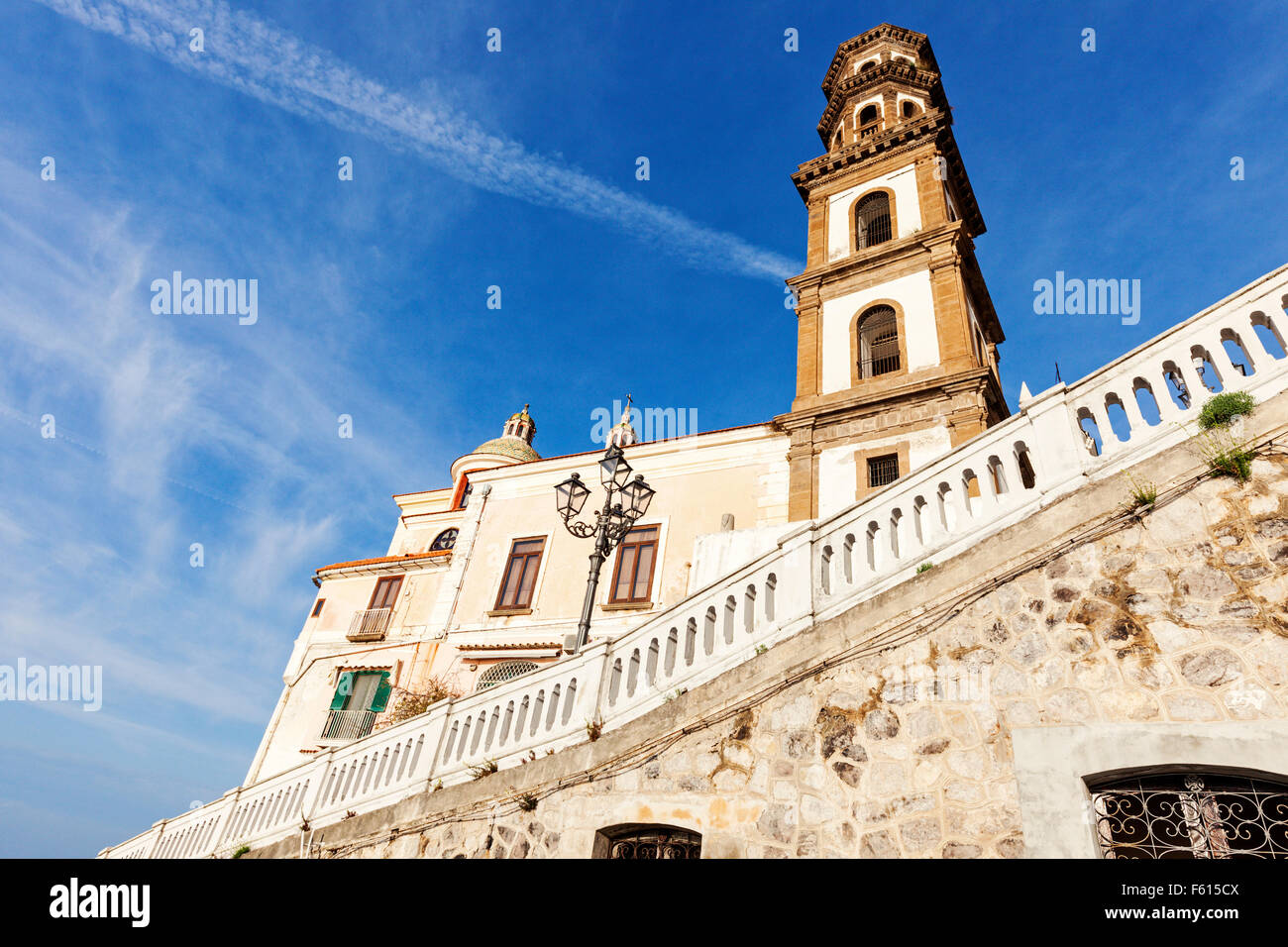 Santa Maria Maddalena Church in Atrani Stock Photo - Alamy