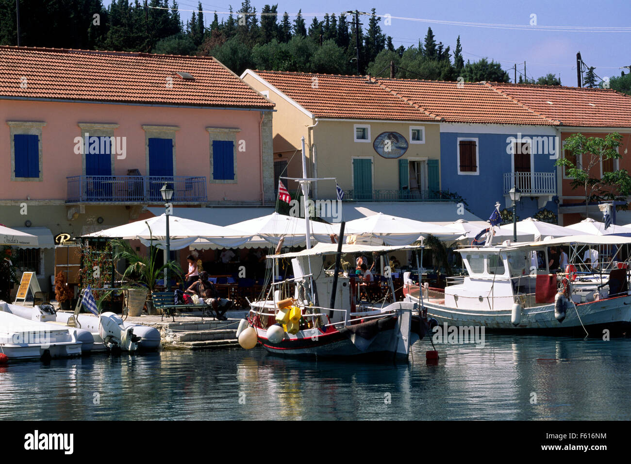 Greece, Ionian Islands, Kefalonia, Fiskardo Stock Photo