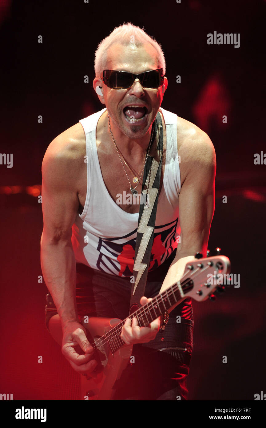 The Scorpions performing live in concert on their 50th anniversary tour ...