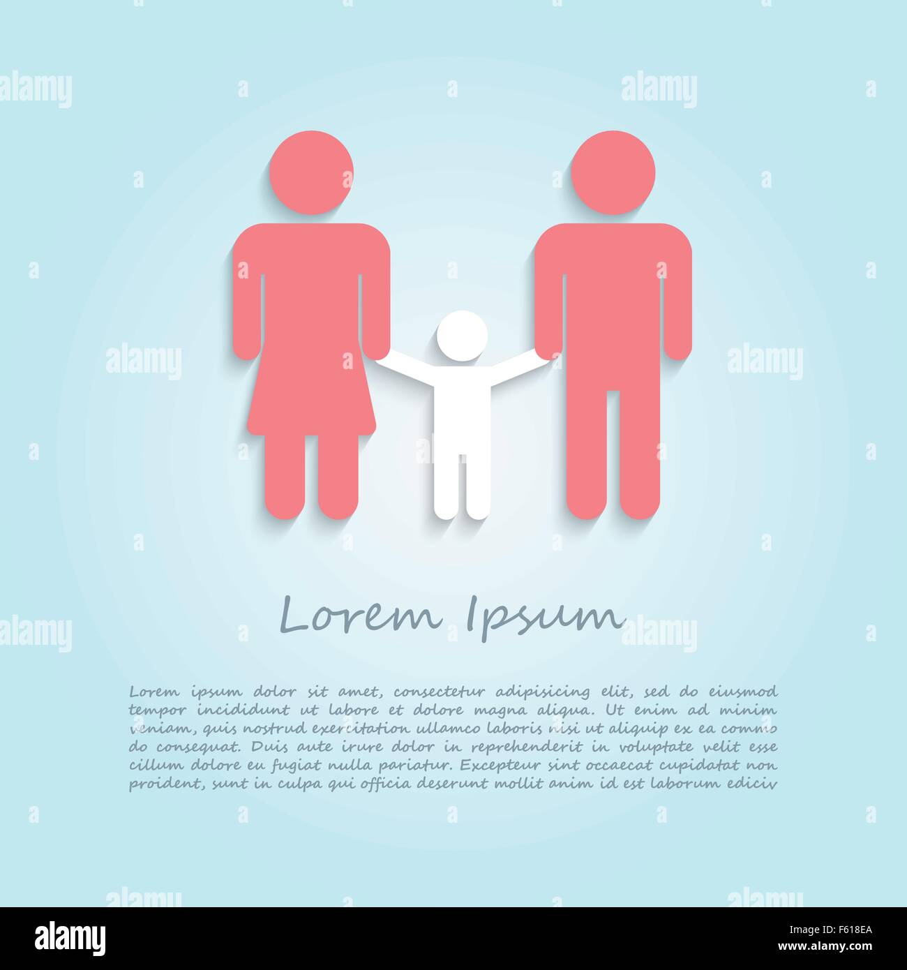 Family infographic design template, VECTOR, EPS10 Stock Vector