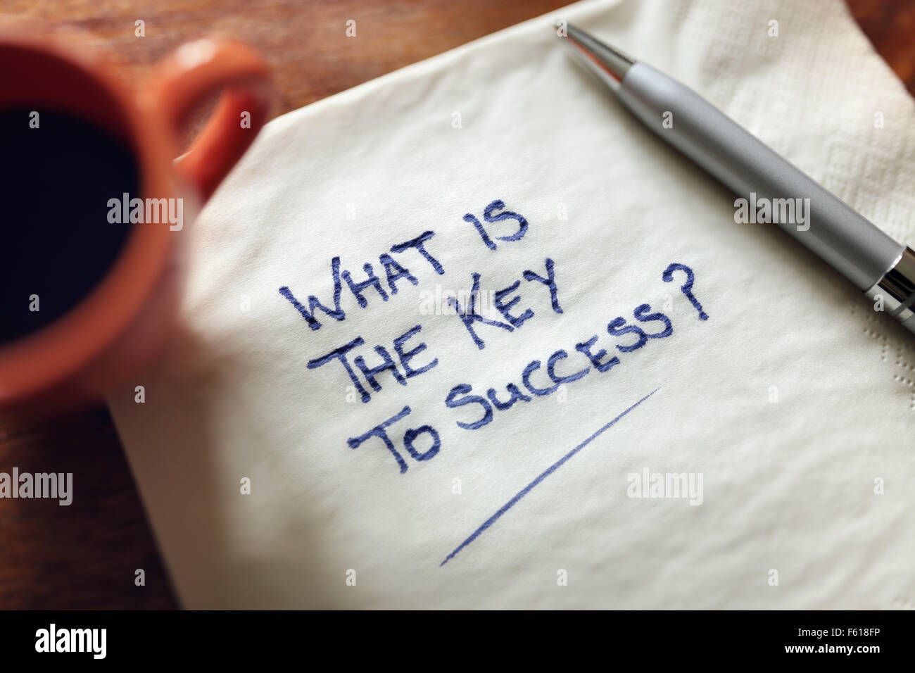 What is the key to success inspirational business concept Stock Photo