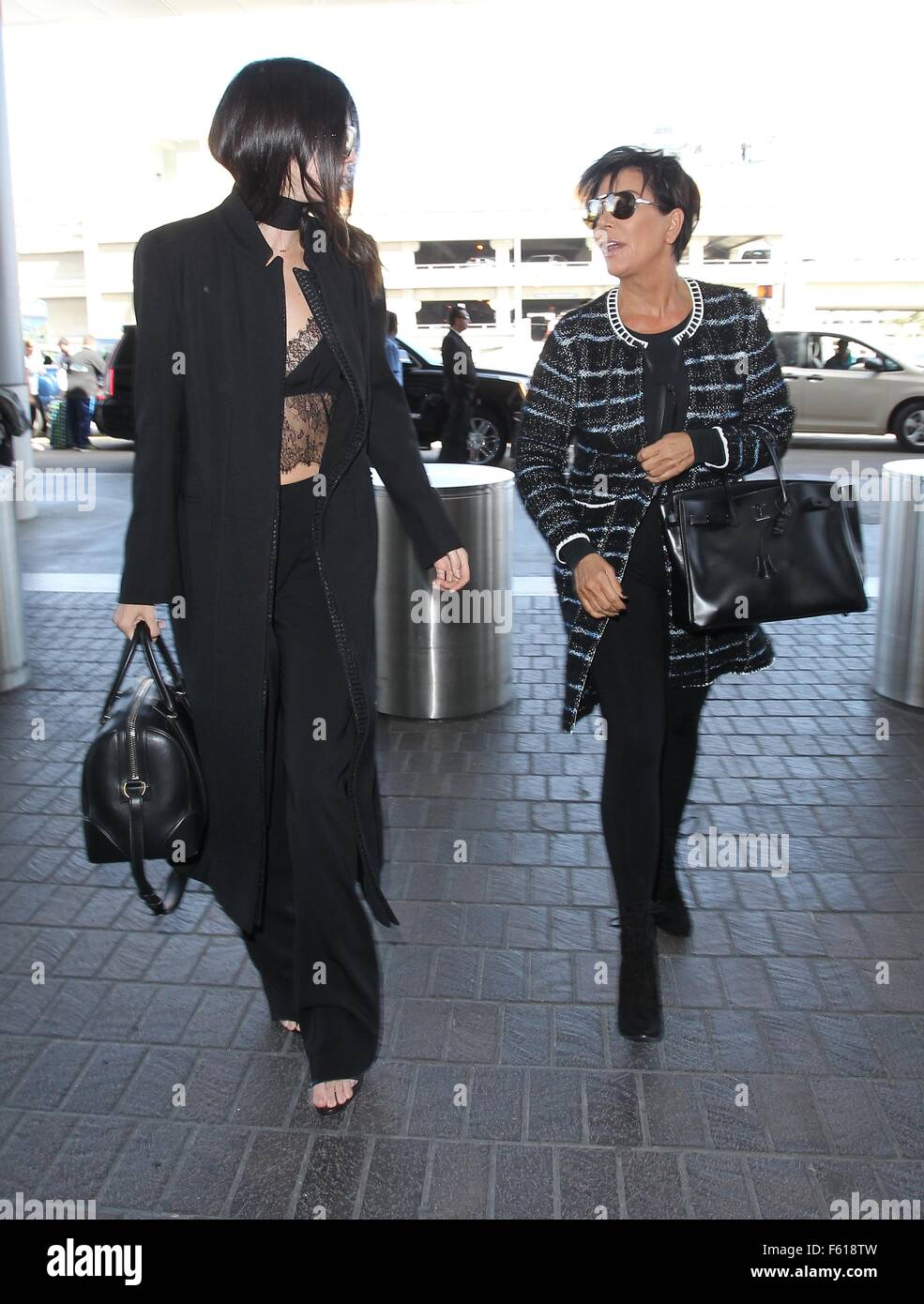 Kendall Jenner departs from Los Angeles International Airport (LAX