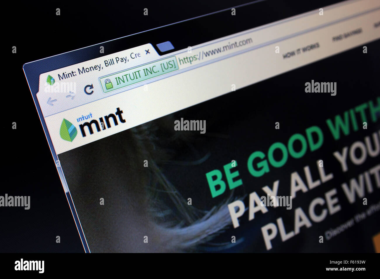Mint web page hi-res stock photography and images - Alamy