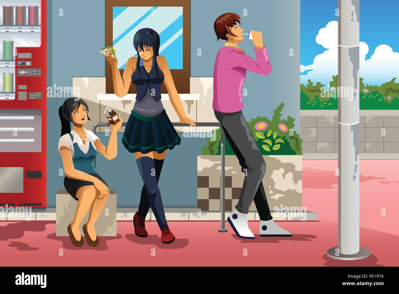 Teenager hangout Stock Vector Images - Alamy Teenager hangout Stock Vector Images - Alamy