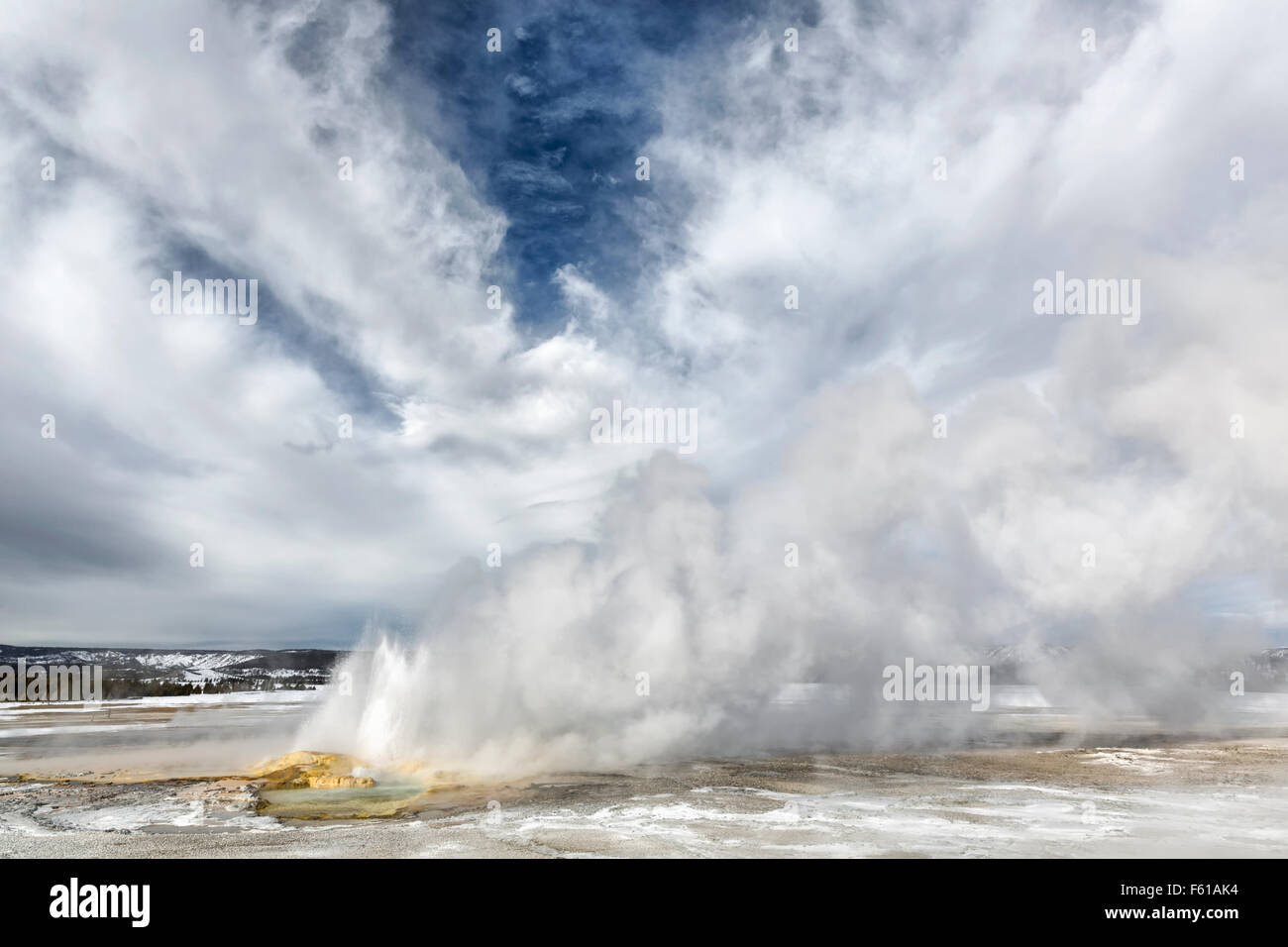 Clepsydra geyser Stock Photo