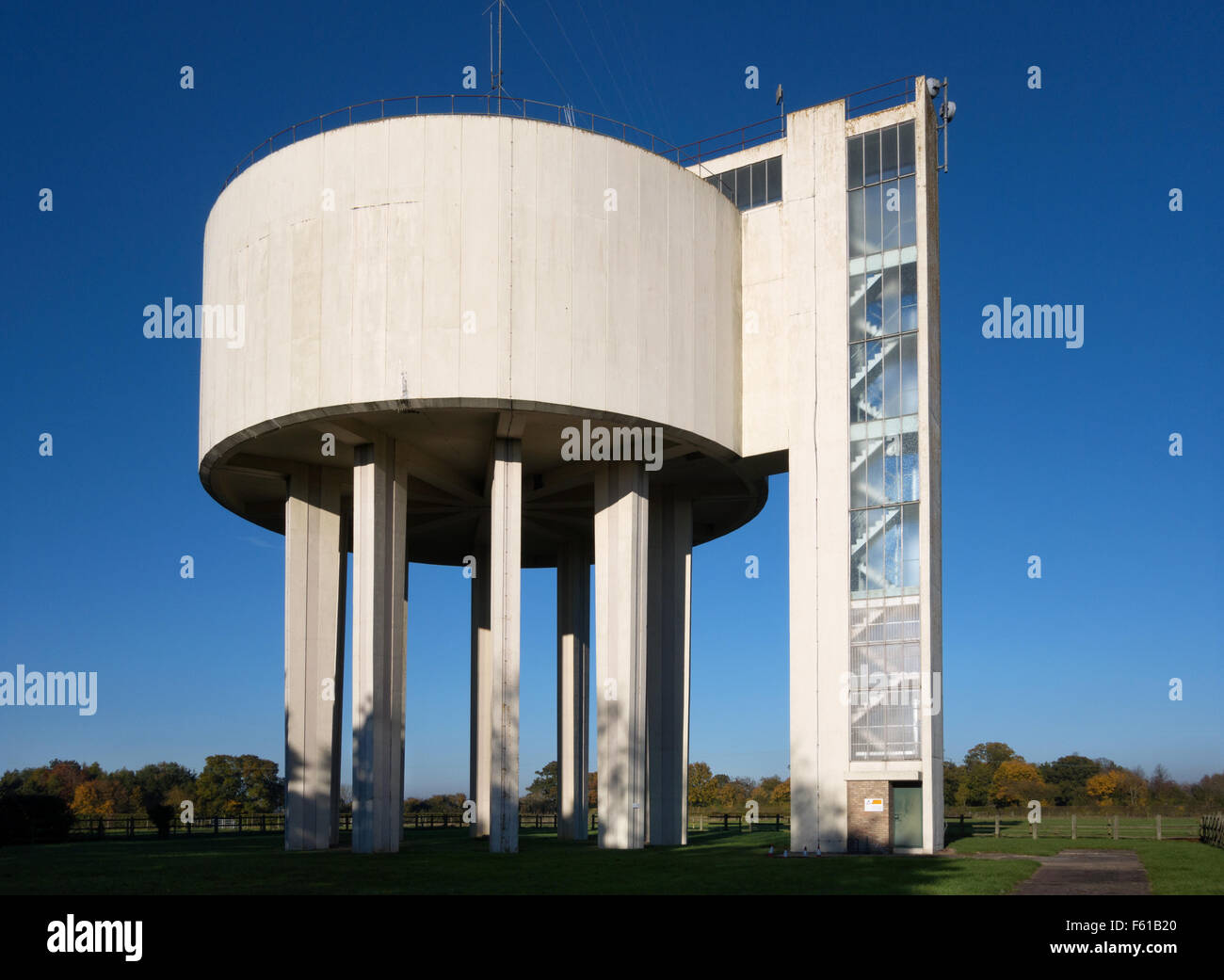 Water Tower, Woodditton village, Cambridgeshire East Anglia UK Stock