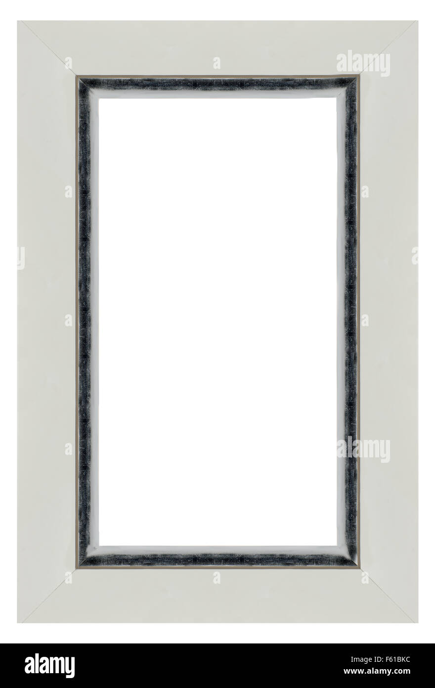 Wooden picture frame isolated on white background Stock Photo - Alamy