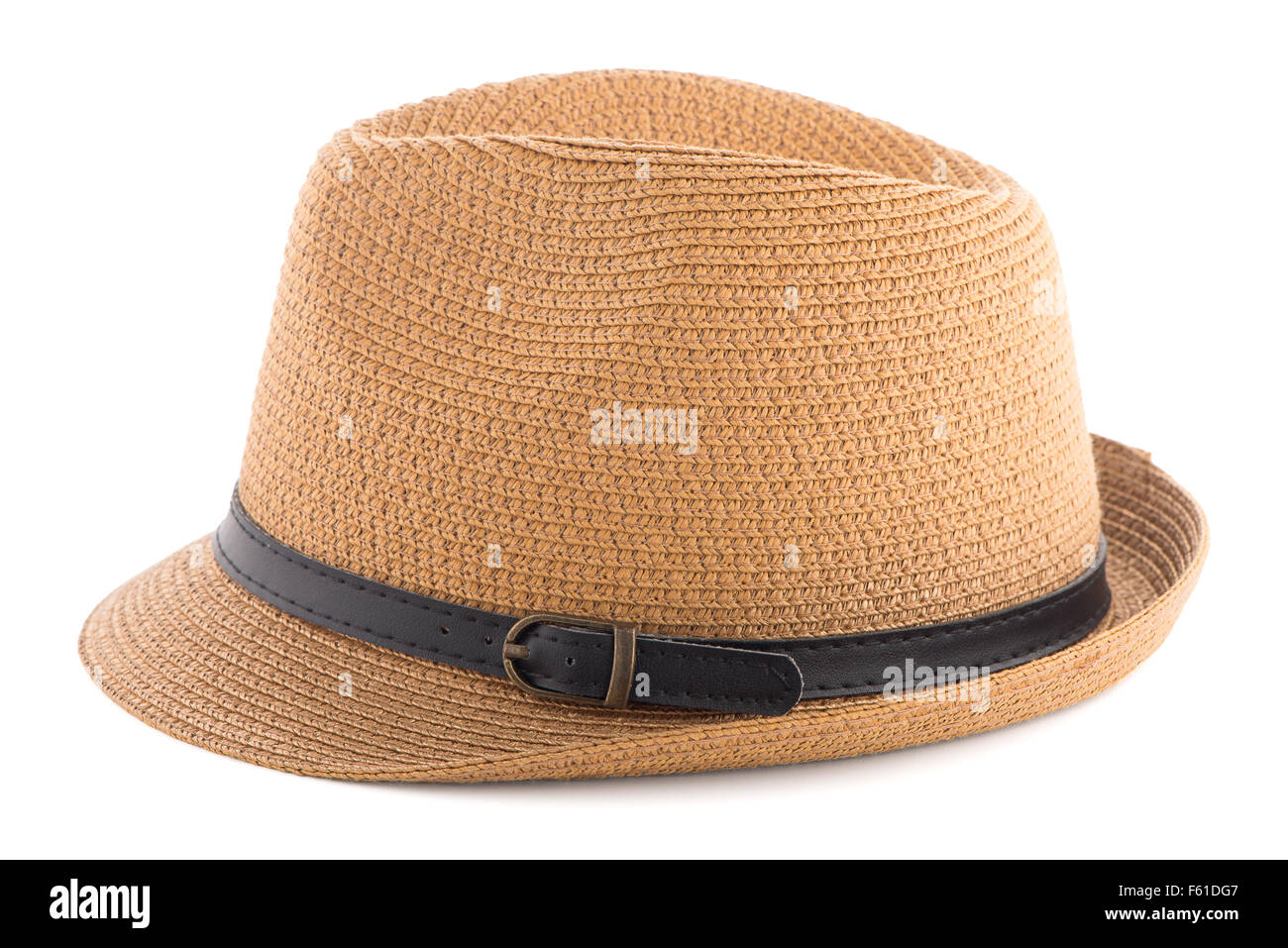 Straw hat isolated on white background Stock Photo - Alamy