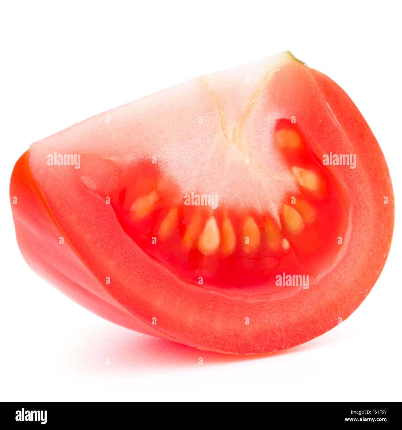 Tomato vegetable slice isolated on white background cutout Stock Photo ...