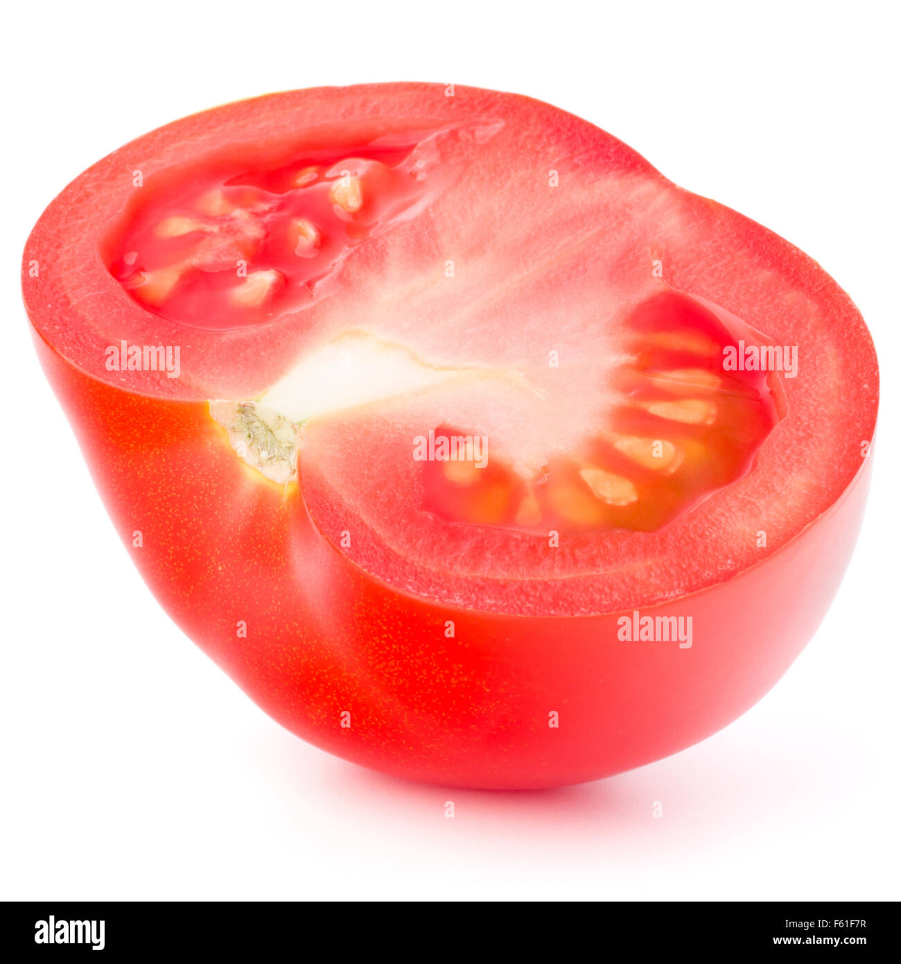 Tomato vegetable slice isolated on white background cutout Stock Photo ...