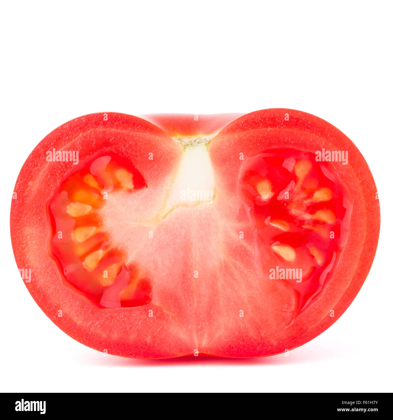 Tomato vegetable slice isolated on white background cutout Stock Photo ...