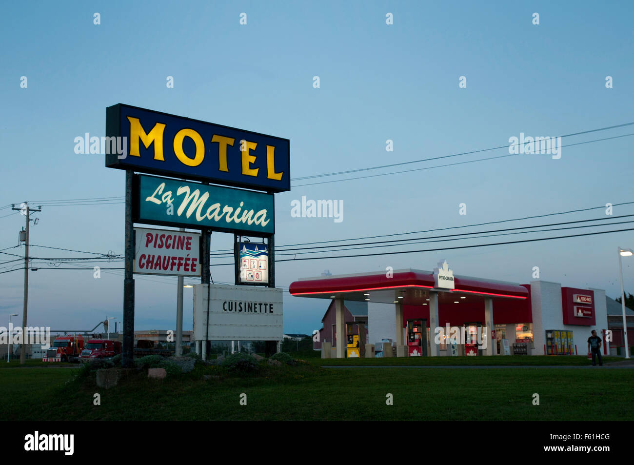 a Motel at Riviere du Loup, quebec Canada Stock Photo Alamy