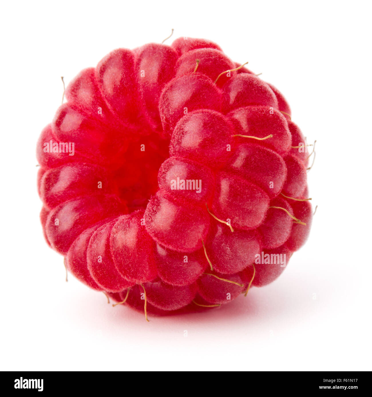 ripe raspberry isolated on white background close up Stock Photo - Alamy