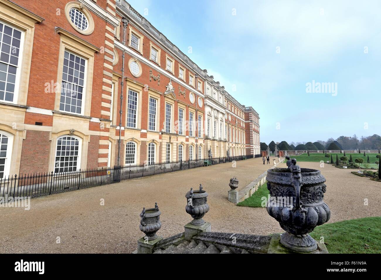 West facade of Hampton Court palace west London UK Stock Photo