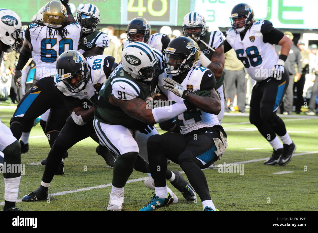 Jacksonville Jaguars Running Back Tj Yeldon Editorial Stock Photo