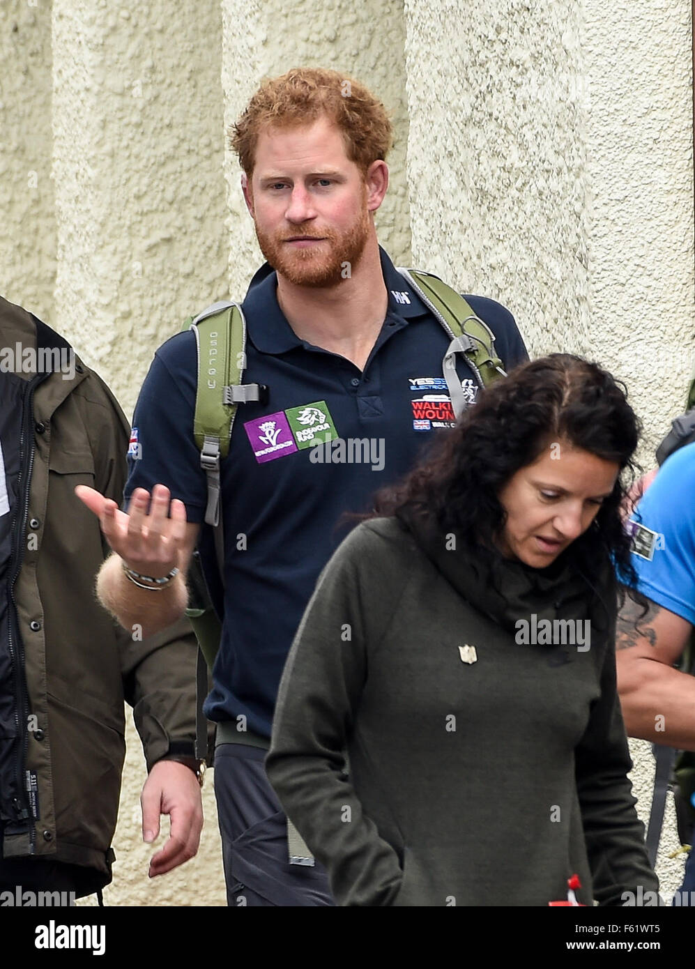 Prince Harry joins the Walking with the Wounded walk of Britain in