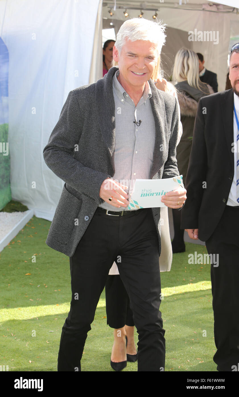 Holly Willoughby filming outside ITV Studios Featuring: Phillip