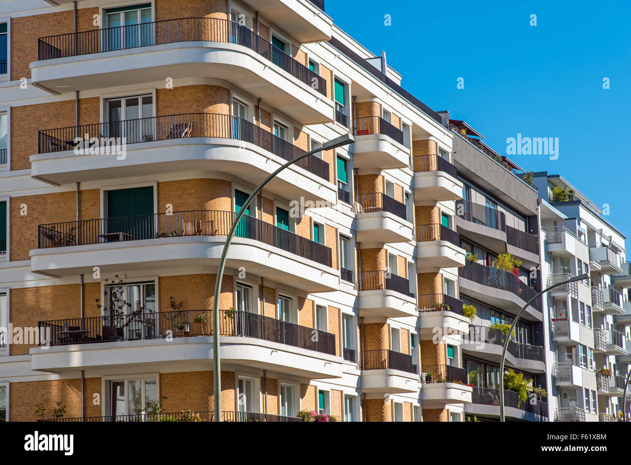 Some luxury apartment buildings seen in Berlin Stock Photo - Alamy