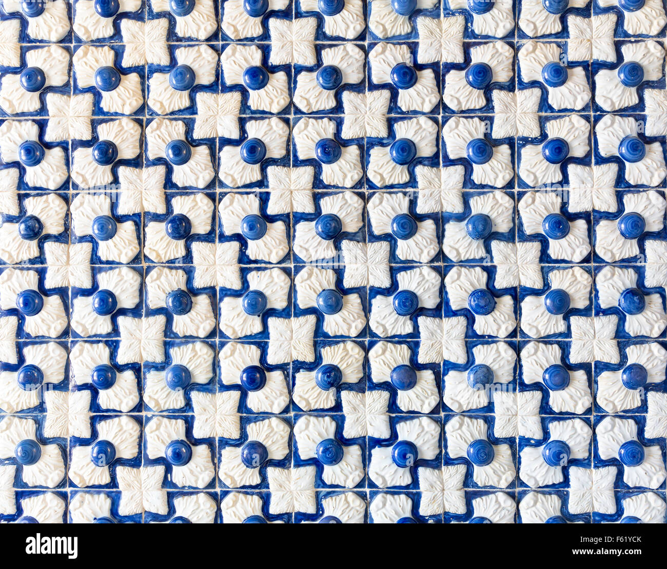 Mosaic baclground of ceramic tile on the wall Stock Photo Alamy
