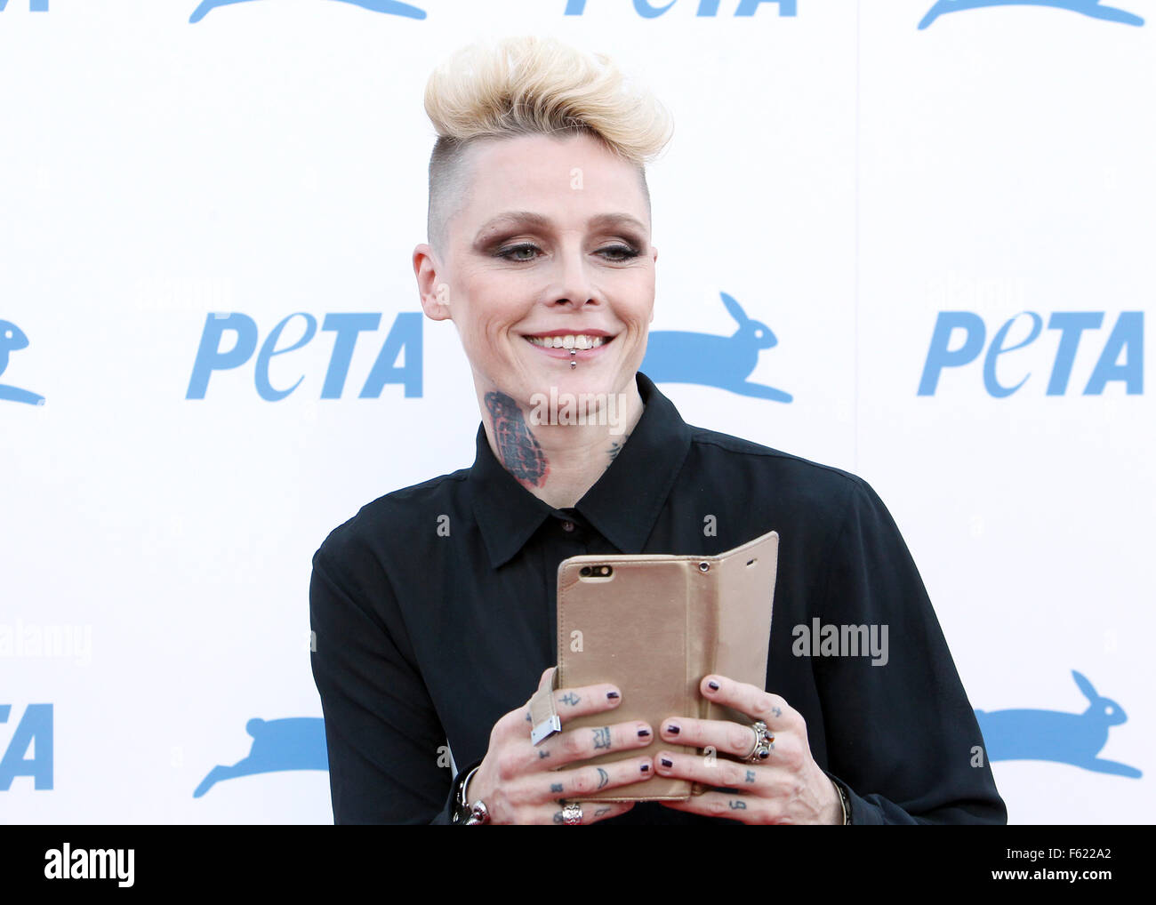 PETA's 35th Anniversary Party  Featuring: Otep Shamaya Where: Hollywood, California, United States When: 30 Sep 2015 Stock Photo