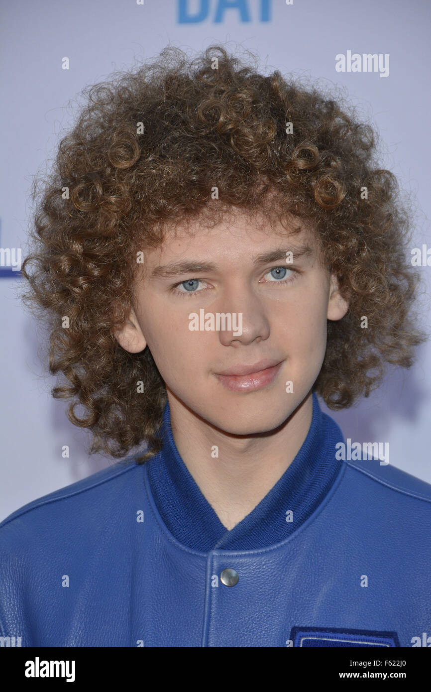 WE Day arrival at Air Canada Centre in Toronto.  Featuring: Francesco Yates Where: Toronto, Canada When: 01 Oct 2015 Stock Photo