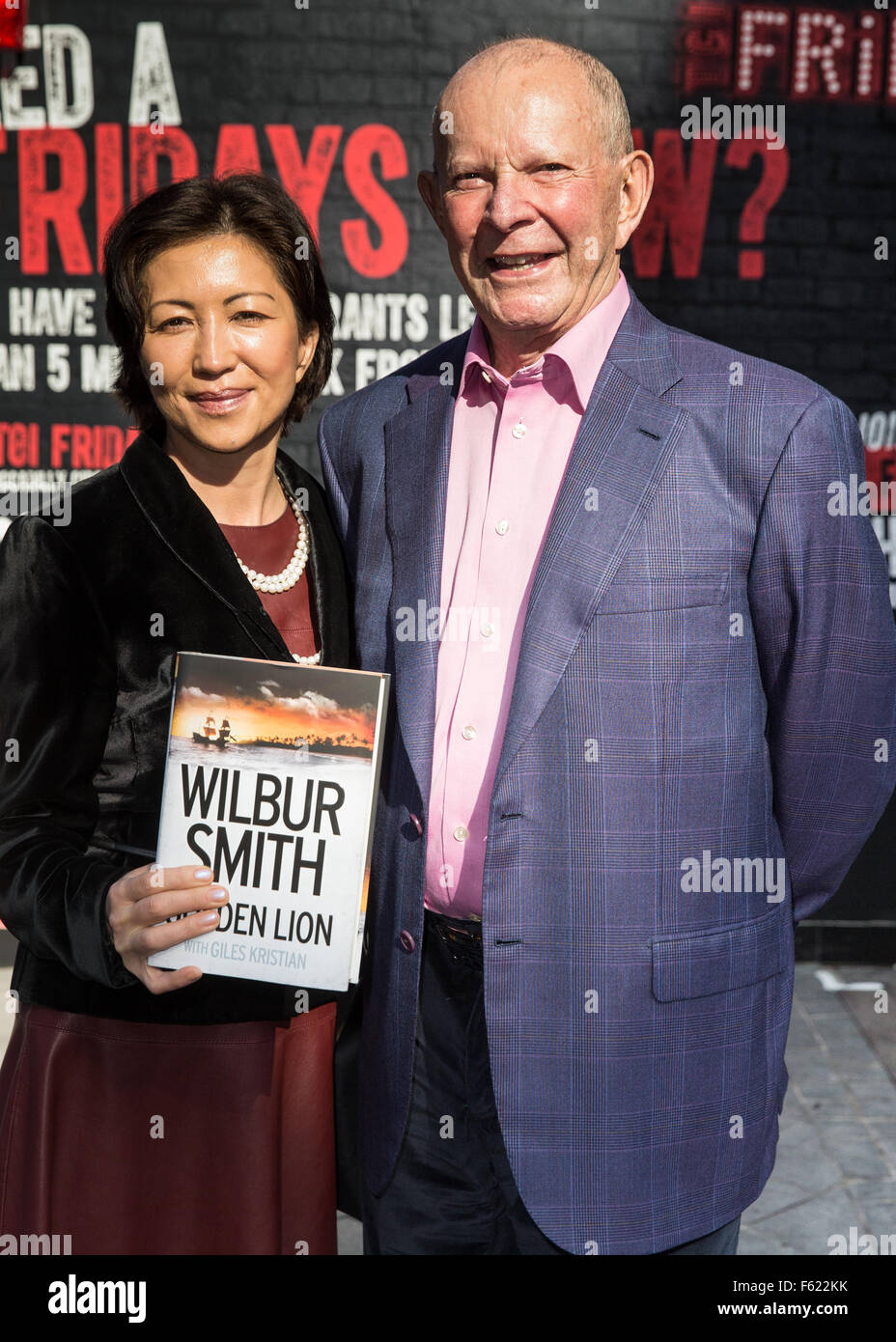Wilbur Smith pictured at Global House with his new book 'Golden Lion