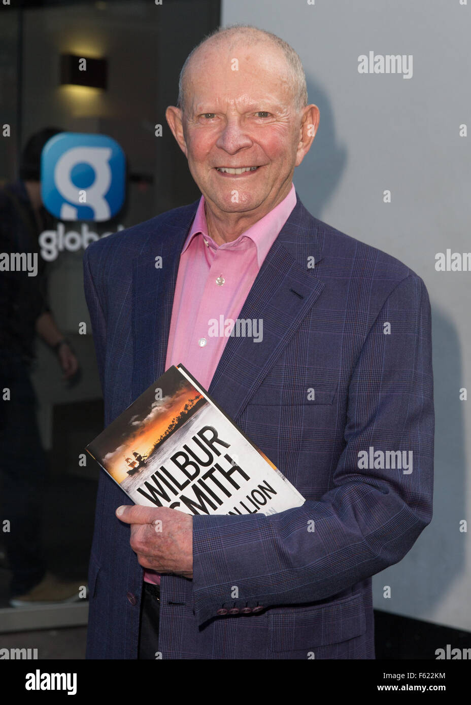 Wilbur Smith pictured at Global House with his new book 'Golden Lion