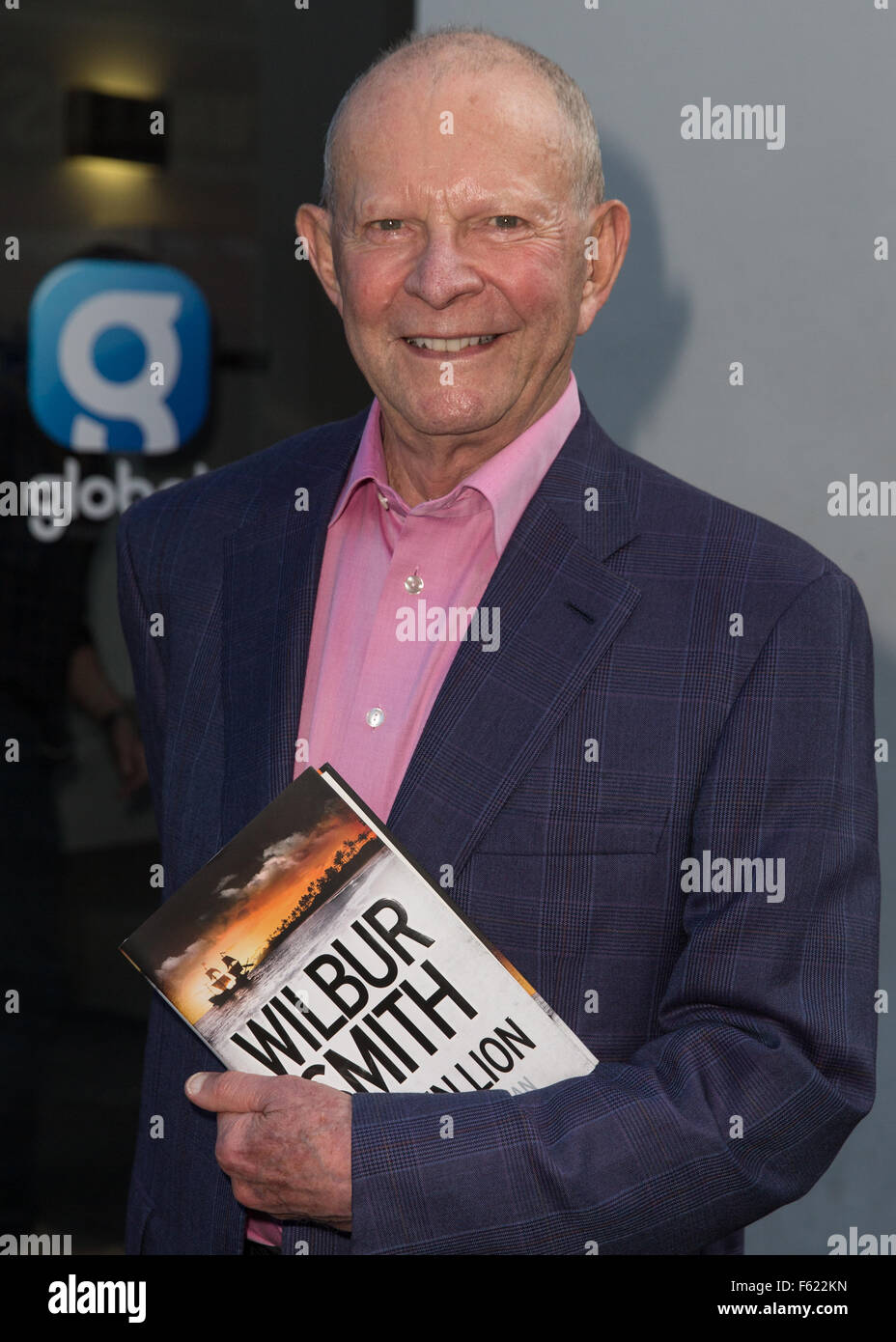 Wilbur Smith pictured at Global House with his new book 'Golden Lion'  Featuring: Wilbur Smith Where: London, United Kingdom When: 01 Oct 2015 Stock Photo