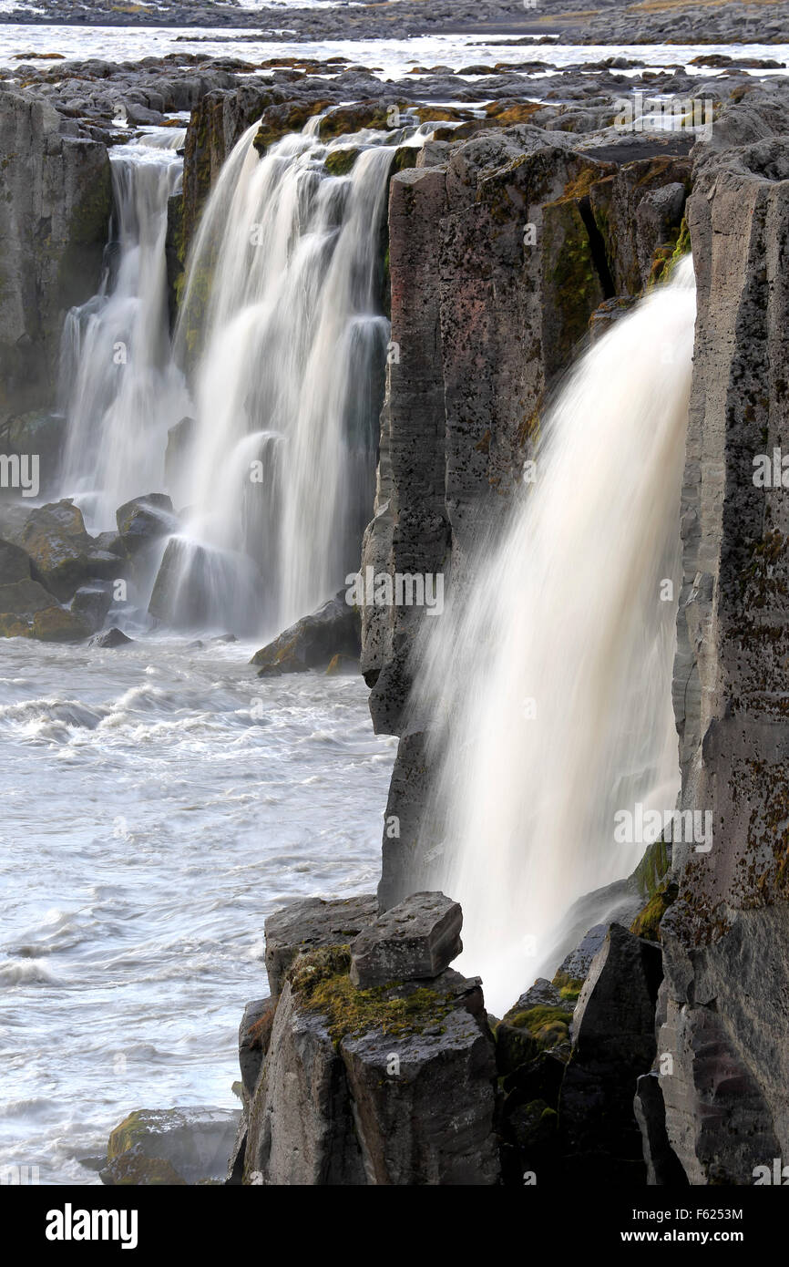 Selfoss Waterfalls, near Reykjahlid, Iceland Stock Photo Alamy