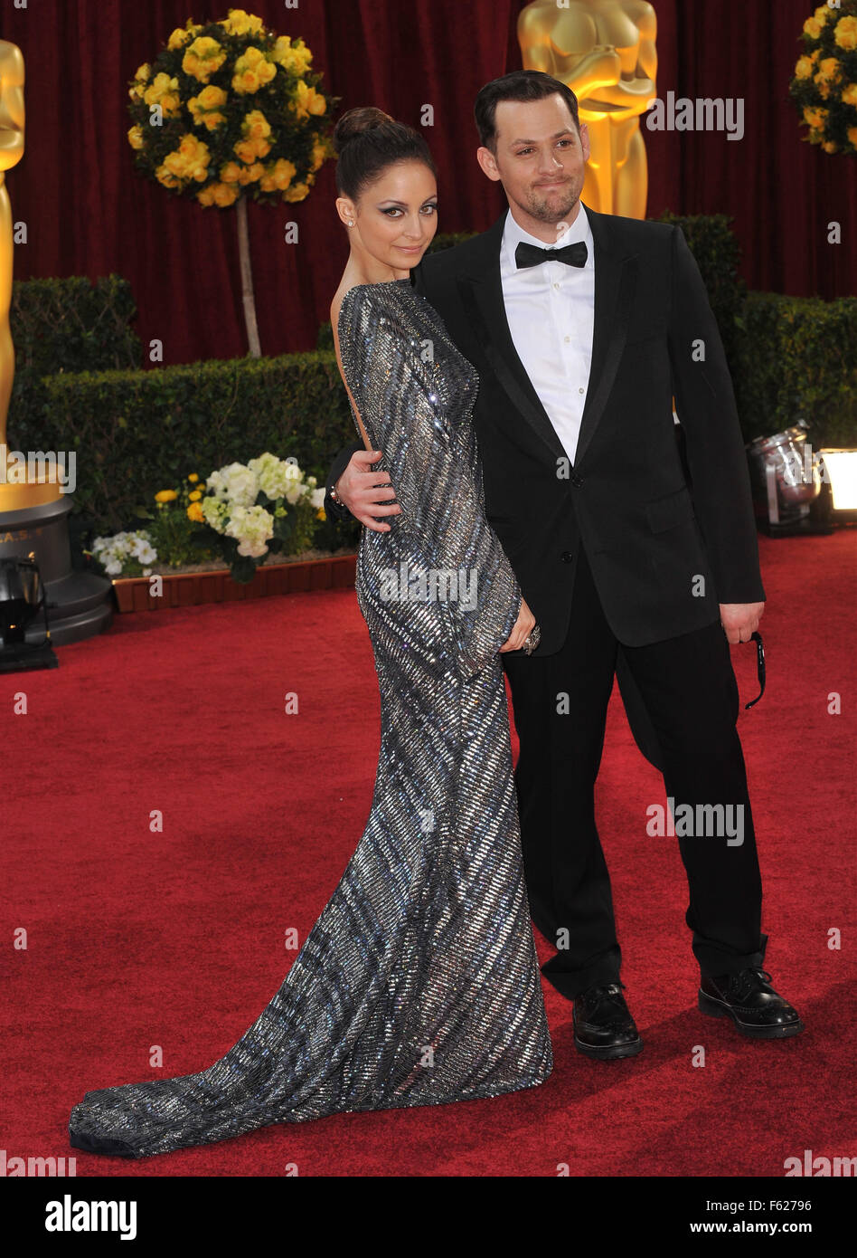 LOS ANGELES, CA - MARCH 7, 2010: Nicole Ritchie & Joel Madden at the 82nd Annual Academy Awards at the Kodak Theatre, Hollywood. Stock Photo