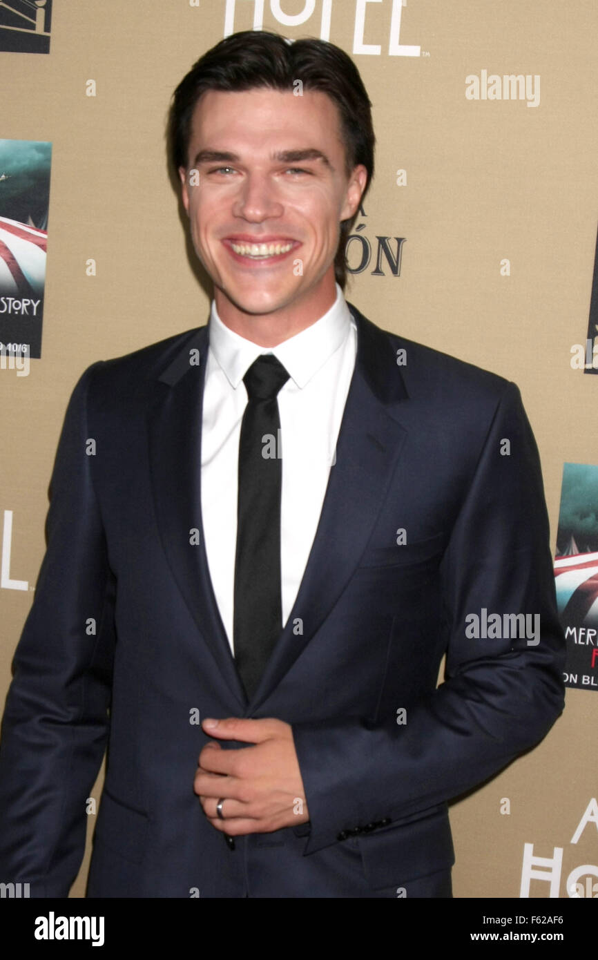 Premiere screening of FX's 'American Horror Story: Hotel' at Regal Cinemas L.A. Live - Arrivals  Featuring: Finn Wittrock Where: Los Angeles, California, United States When: 03 Oct 2015 Stock Photo