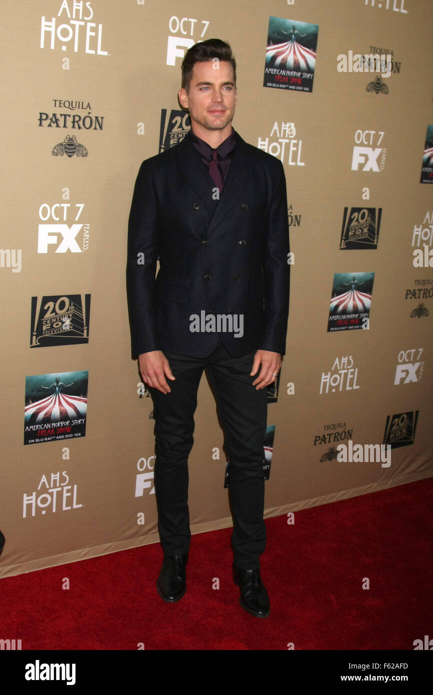 Premiere screening of FX's 'American Horror Story: Hotel' at Regal Cinemas L.A. Live - Arrivals  Featuring: Matt Bomer Where: Los Angeles, California, United States When: 03 Oct 2015 Stock Photo