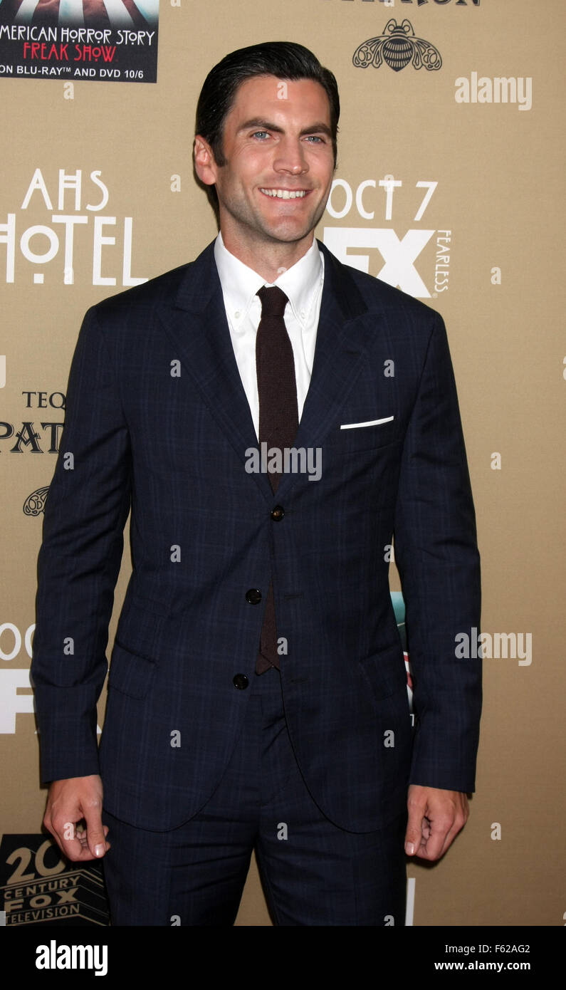 Premiere screening of FX's 'American Horror Story: Hotel' at Regal Cinemas L.A. Live - Arrivals  Featuring: Wes Bentley Where: Los Angeles, California, United States When: 03 Oct 2015 Stock Photo