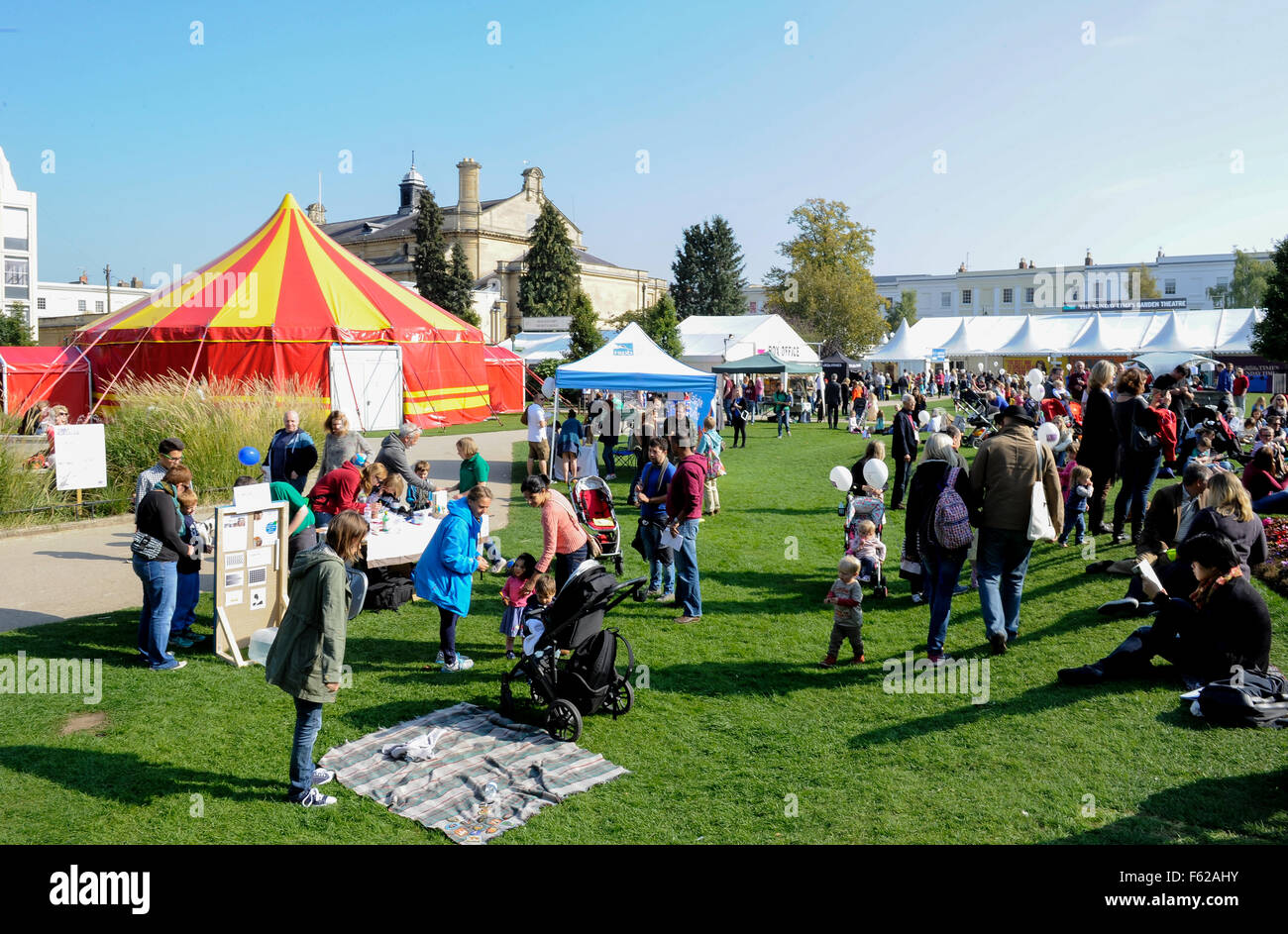 Cheltenham Literature Festival - Day 3  Featuring: Atmosphere, View Where: Cheltenham, United Kingdom When: 04 Oct 2015 Stock Photo