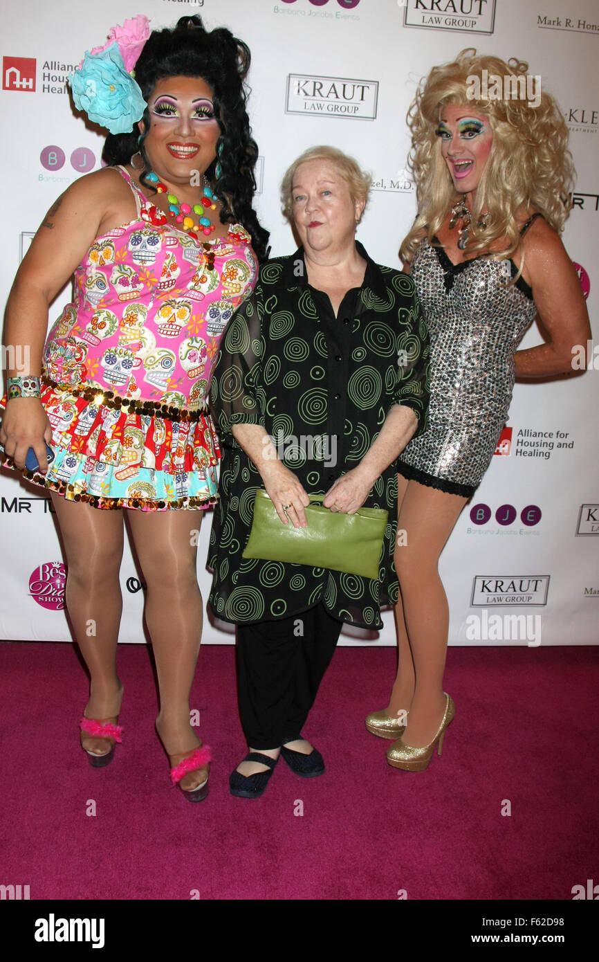 Best in Drag 2015 - Arrivals  Featuring: Kathy Kinney, Drag Queens Where: Los Angeles, California, United States When: 05 Oct 2015 Stock Photo