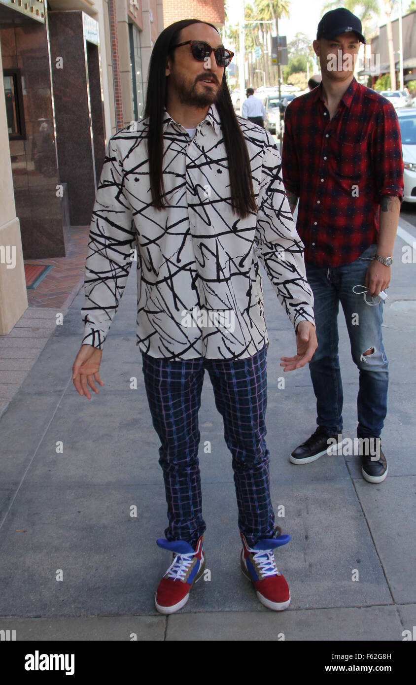 Steve Aoki filming in Beverly Hills Featuring: steve aoki Where: Los