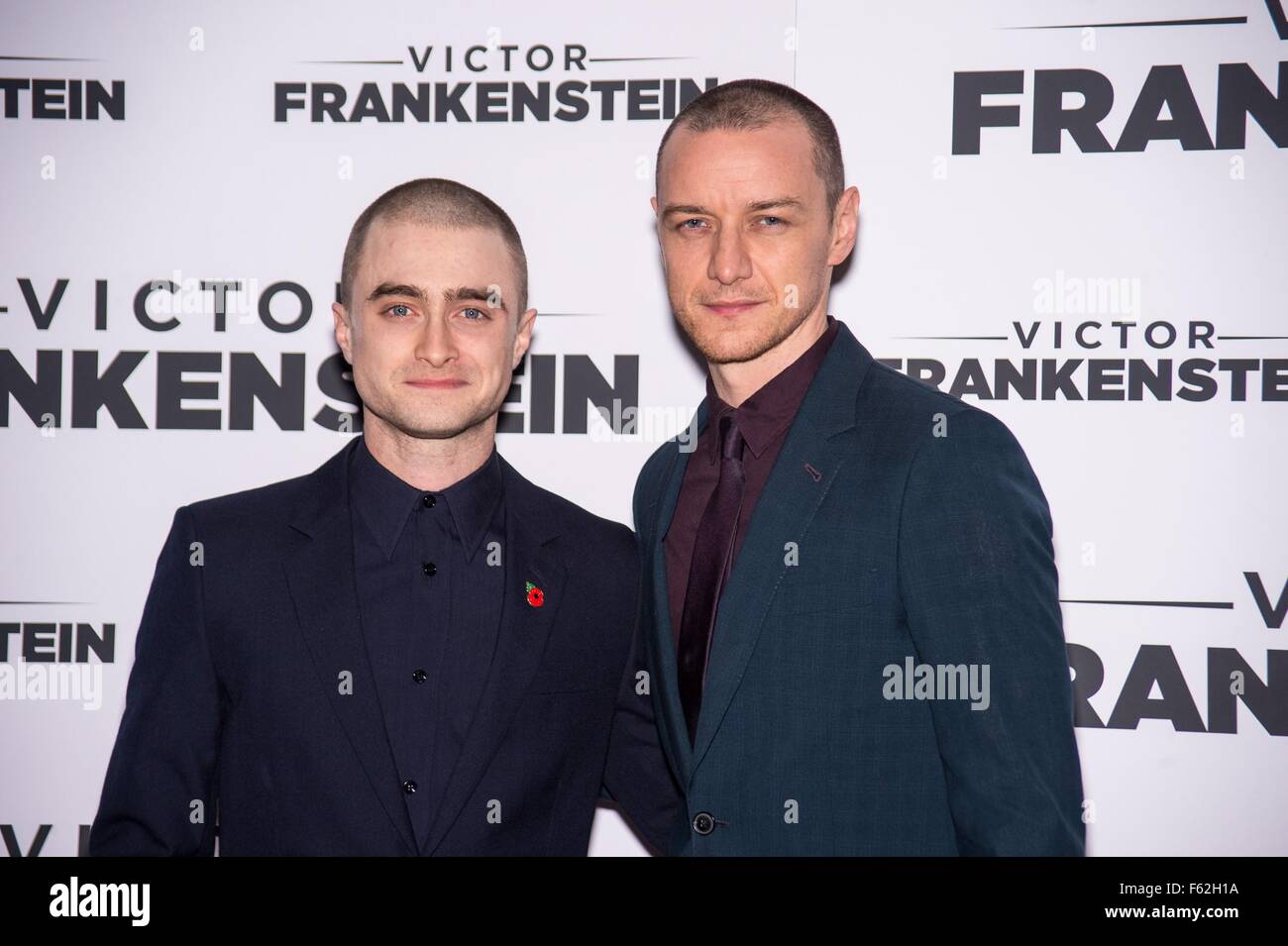 New York Ny Usa 10th Nov 2015 Daniel Radcliffe James Mcavoy At