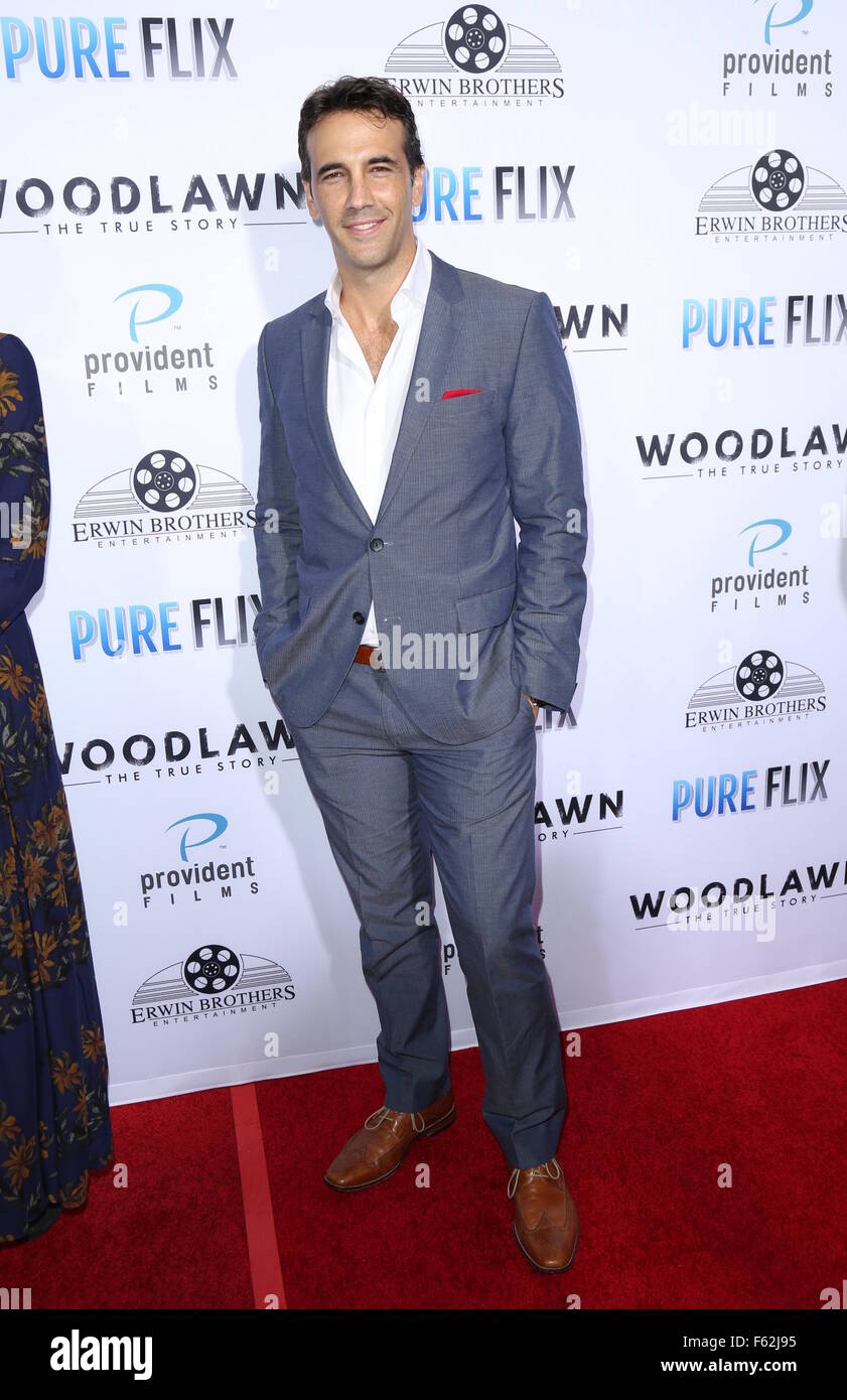 'Woodlawn' premiere at the Bruin Theatre in Westwood - Arrivals  Featuring: J.R. Cacia Where: Los Angeles, California, United States When: 05 Oct 2015 Stock Photo
