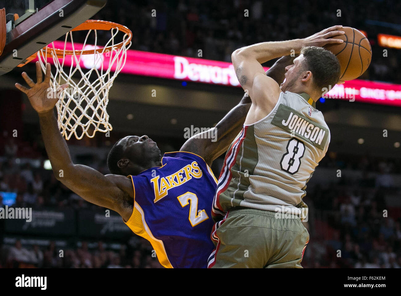 Miami, Florida, USA. 10th Nov, 2015. Miami Heat guard Tyler Johnson (8 ...