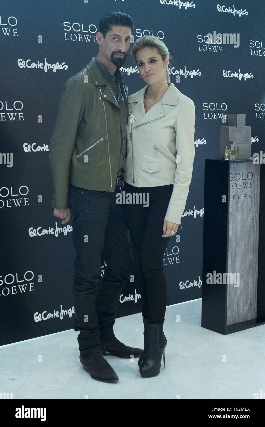 Model Alejandra Silva presents the new fragance by Loewe 'Solo Loewe Cedro' at El Corte Ingles store  Featuring: Alejandra Silva Where: Madrid, Spain When: 06 Oct 2015 Stock Photo