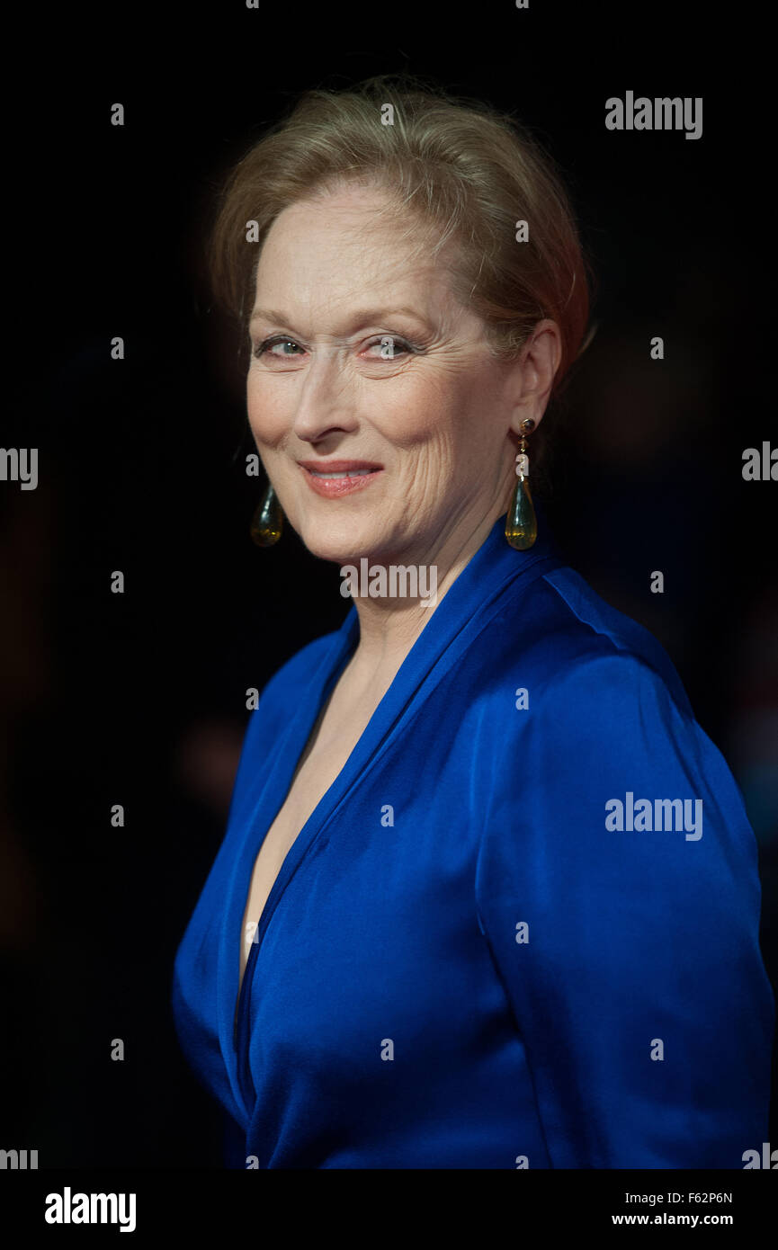 BFI London Film Festival opening night premiere of 'Suffragette' - Arrivals  Featuring: Meryl Streep Where: London, United Kingdom When: 07 Oct 2015 Stock Photo