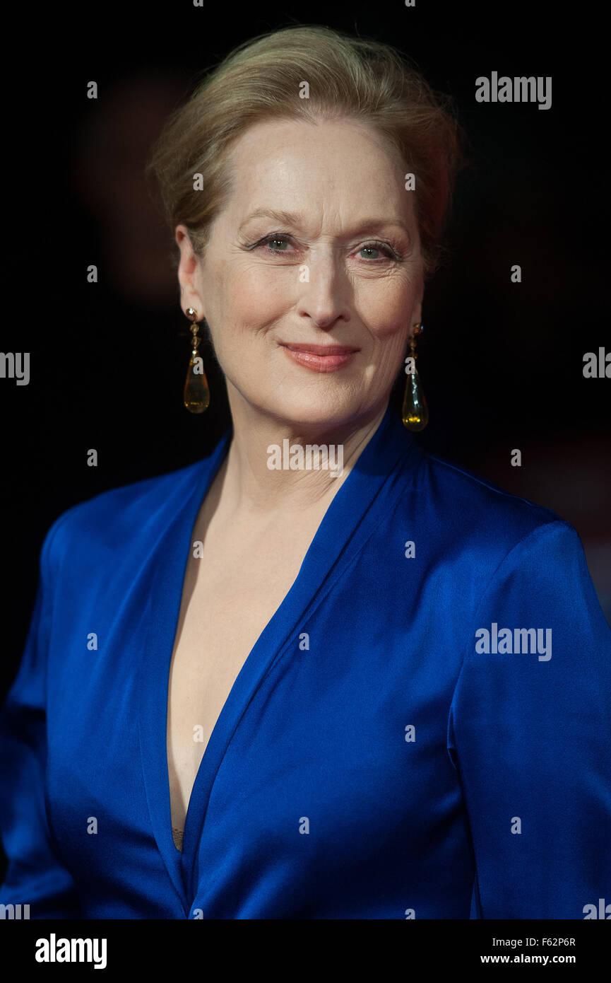 BFI London Film Festival opening night premiere of 'Suffragette' - Arrivals  Featuring: Meryl Streep Where: London, United Kingdom When: 07 Oct 2015 Stock Photo